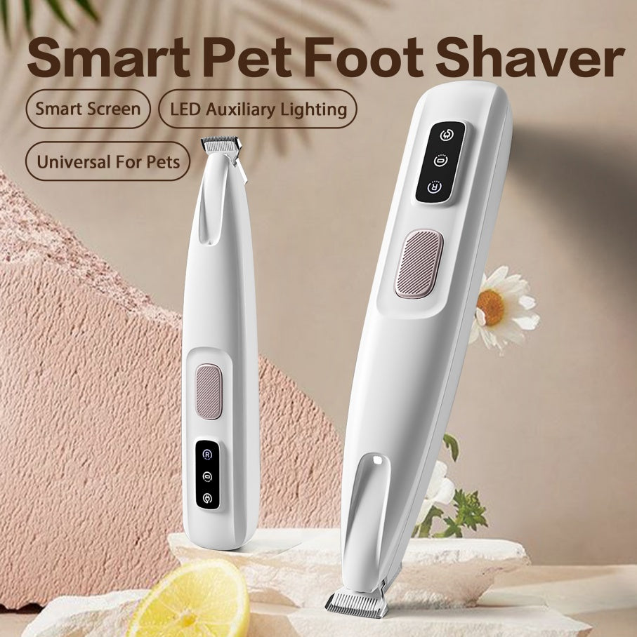 2025 New Pet Paw Trimmer 1Pack,Rechargeable Quiet Hair Trimmer For Pets,Professional Pet Grooming Kit - Cordless Waterproof Clippers With LED For Precision Trimming,Ideal For Home Grooming Pet Hair
